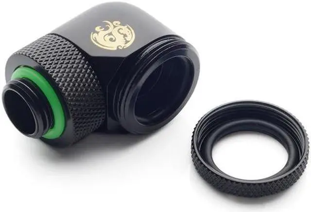 Alt view image 2 of 3 - Bitspower Matt Black Enhance Rotary G1/4" 90-Degree Multi-Link Adapter For OD 16MM (2PCS)