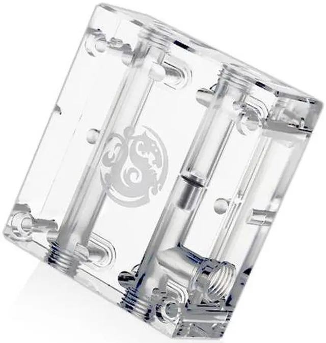 Alt view image 6 of 11 - Bitspower GPU Waterblock Bridge for 2 Cards Between Slot 1 and 4, Clear