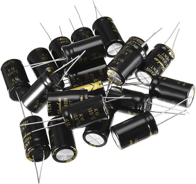 Main image of Aluminum Radial Electrolytic Capacitor 47uF 400V Life 16 x 26 mm Black 20pcs