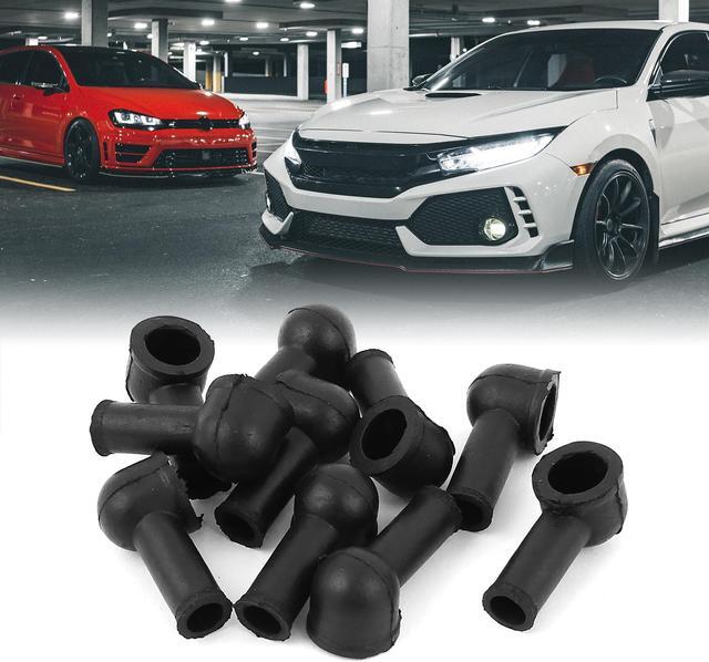 Alt view image 2 of 2 - 10 Pcs Angled Terminal Insulating Protector Covers Boot Sleeve Black 12mmx8mm
