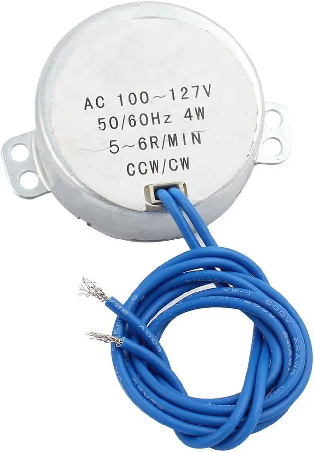 Alt view image 2 of 2 - TYC 7mm Shaft Synchronous Motor 100-127V AC 5-6RPM CW/CCW Torque 4W 50/60Hz