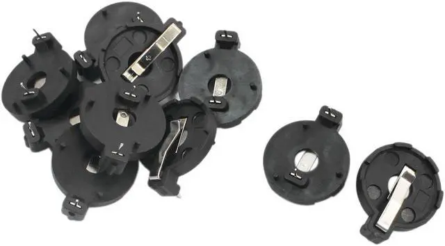 Main image of Unique Bargains 10 x Round Shape 20mm Inner Diameter CR2016 Button Battery Holder Connector