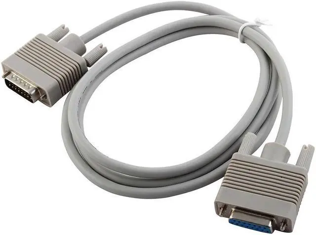Main image of 1.5m 5ft DB15 Male to Female 15-Conductor Extension Cable Cord for Computer