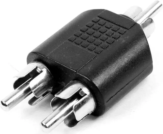 Main image of Unique Bargains Male to Male RCA 2 to 1 Phono Audio Video Y Splitter Adapter Converter