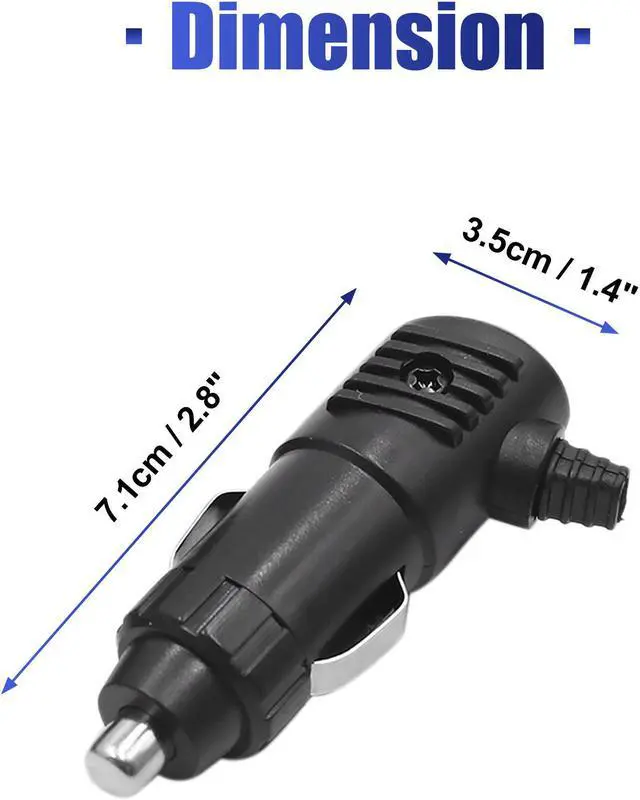 Alt view image 3 of 4 - 2pcs 12V 24V Car Cigarette Lighter Charger Socket Power Plug Outlet Adapter