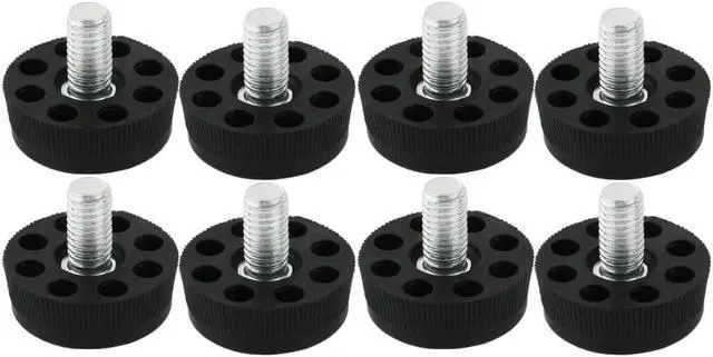 Main image of Furniture Cupboard Adjustable Screw On Leveling Glide Feet 30 x M8 x 13 8pcs