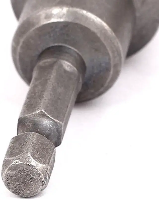 Alt view image 3 of 3 - 1/4" Shank 17mm Hex Socket Impact Nut Setter Driver Bit Adapter Silver Gray 5pcs