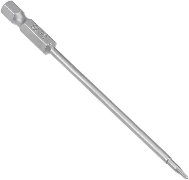 Alt view image 5 of 5 - 10 Pcs 1/4" Hex Shank T6 Magnetic Security Torx Screwdriver Bits 100mm Length