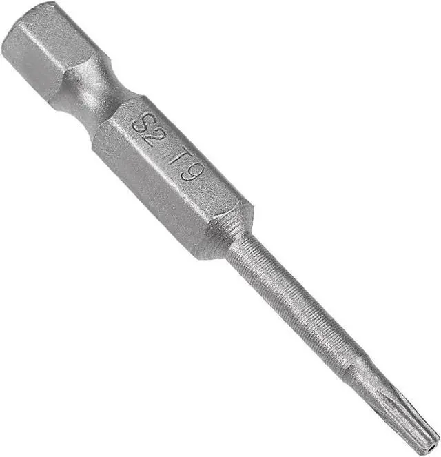 Alt view image 5 of 5 - 5 Pcs 1/4" Hex Shank T9 Magnetic Security Torx Screwdriver Bits 50mm Length
