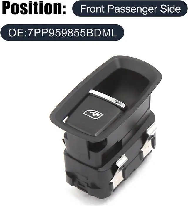 Alt view image 2 of 4 - Car Auto Front Door Power Window Switch 7PP959855CDML for Porsche 911 Cayman Panamera