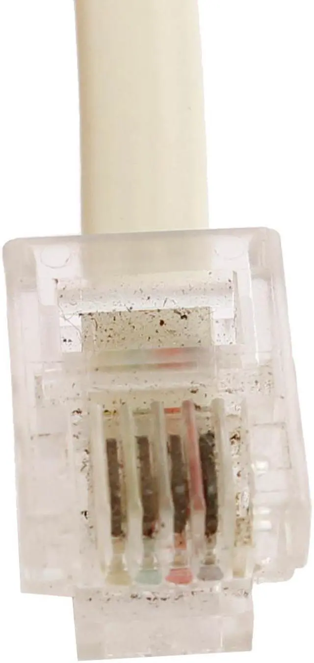 Alt view image 2 of 2 - RJ11 6P4C Male to Female M/F Converter Splitter Telephone Adapter Cable 2Pcs