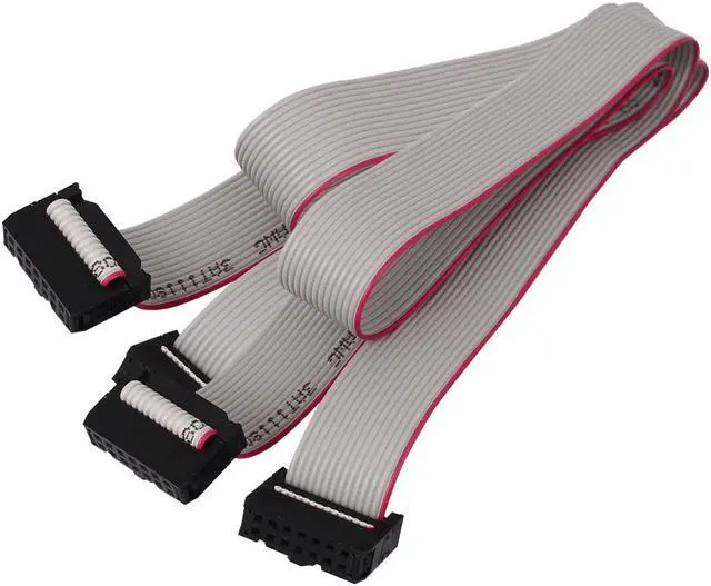 Alt view image 2 of 3 - 2pcs 2.54mm 14-Pin Female to Female IDE PATA Extension Flat Ribbon Cable 50cm