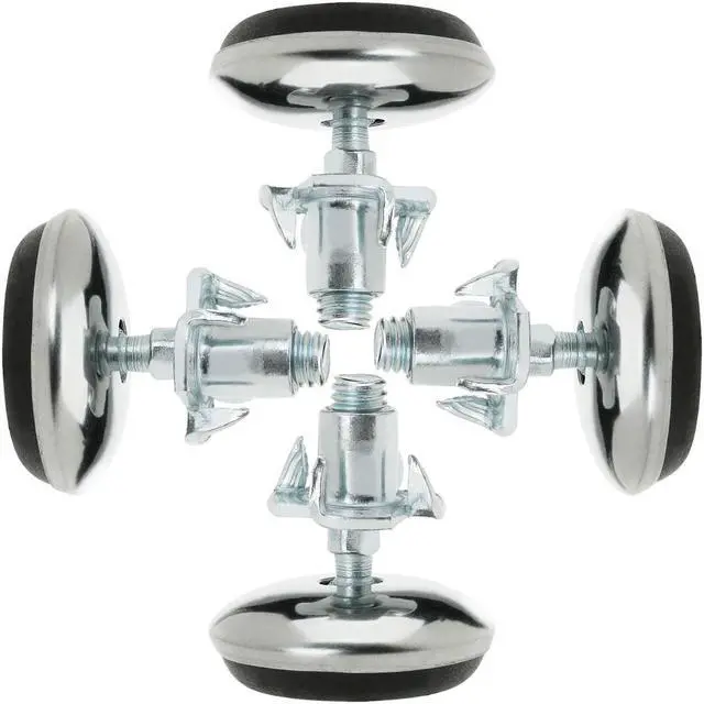 Main image of Leveling Feet 1" 25mm OD Round Tube Insert Furniture Adjustable Leveler 8 Sets