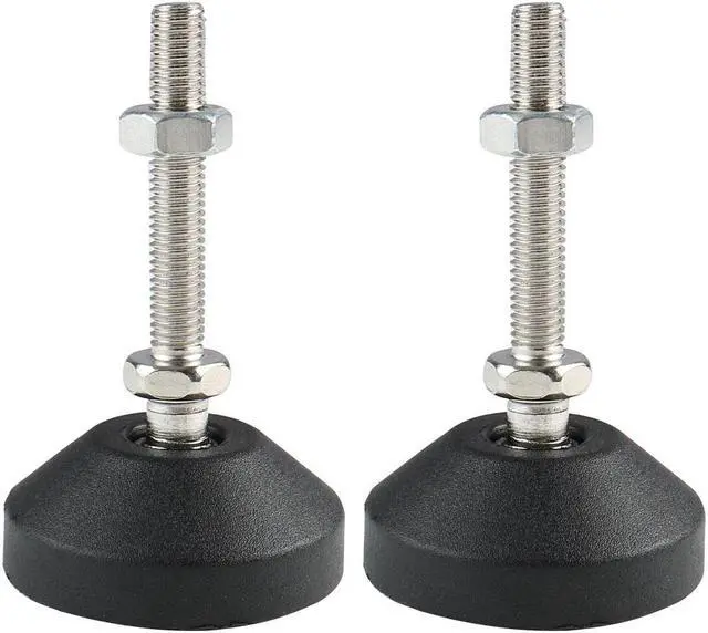 Main image of M8 x 50 x 50mm Leveling Feet Adjustable Leveler Protector for Machine Leg 2pcs