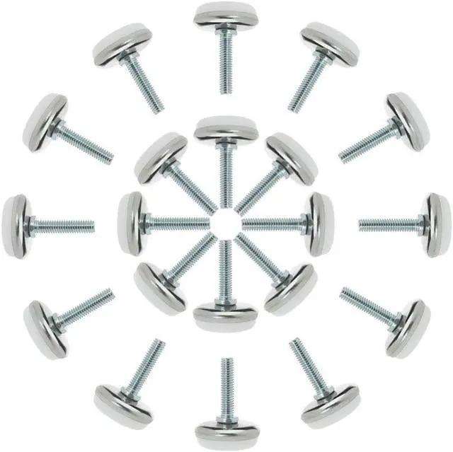 Main image of M6 x 18 x 25mm Leveling Feet Adjustable Leveler Support for Home Table Leg 12pcs