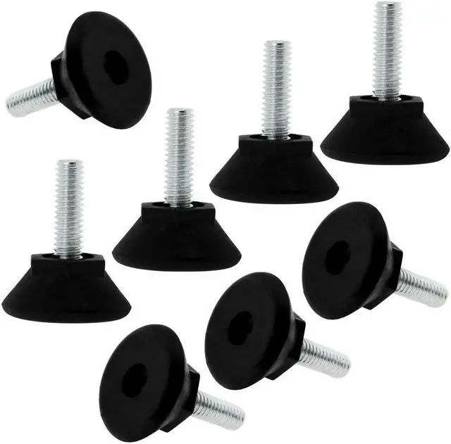 Main image of M6 x 17 x 24mm Adjustable Leveling Feet Floor Protector for Desk Sofa Leg 8pcs