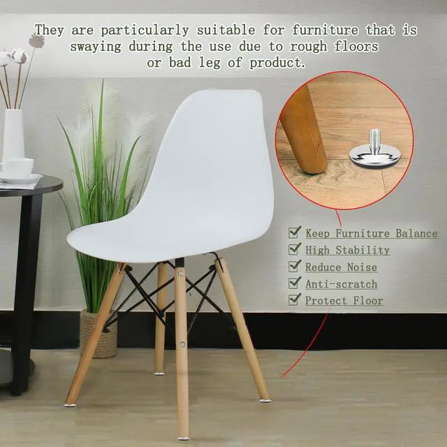 Alt view image 6 of 7 - M10 x 17 x 50mm Leveling Feet Adjustable Floor Protector for Furniture Leg 4pcs