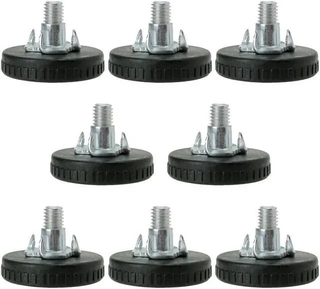 Main image of M8 x 18 x 40mm Leveling Feet Floor Protector with T-nuts for Table Sofa Leg 8pcs