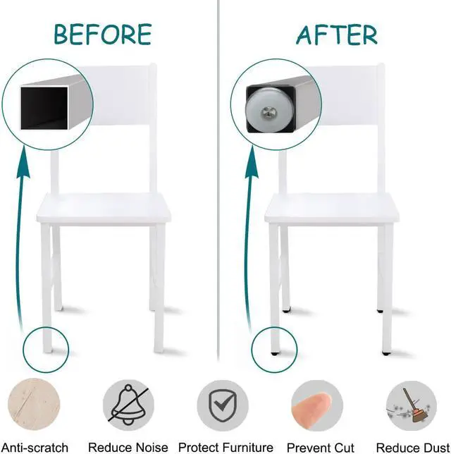 Alt view image 4 of 7 - M8 Leveling Feet 30 x 30mm Square Tube Insert Adjustable Furniture Glide 8 Sets
