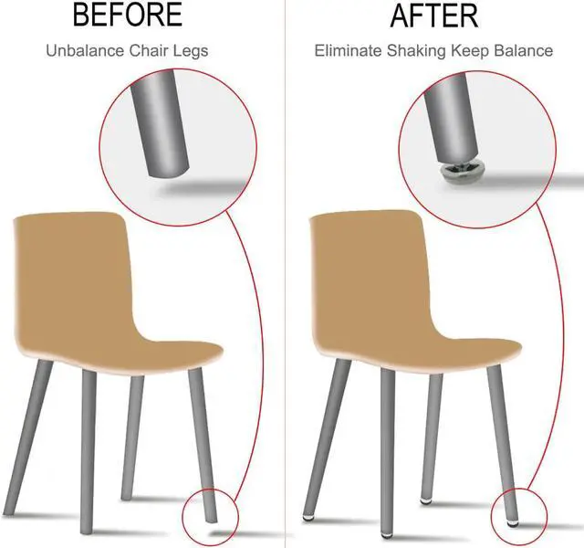 Alt view image 5 of 7 - M6 x 20 x 30 Leveling Feet Protector Floor Round Base Leveler for Desk Leg 10pcs