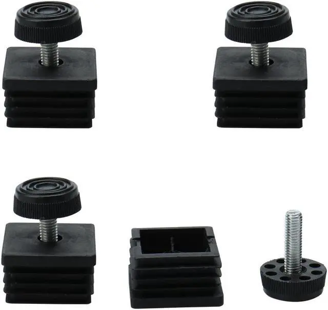 Main image of Leveling Feet 40 x 40mm Square Tube Insert Table Leg Adjustable Leveler 4 Sets