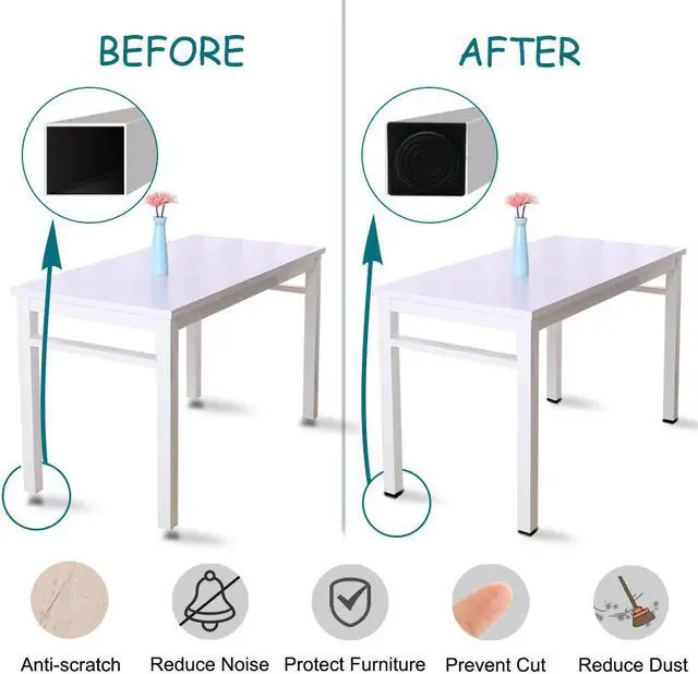 Alt view image 4 of 7 - M8 Leveling Feet 50 x 50mm Square Tube Insert Adjustable Furniture Glide 2 Sets