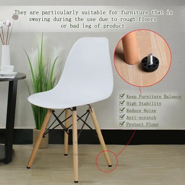 Alt view image 6 of 7 - M8 x 17 x 30mm Furniture Leveling Feet Threaded Adjuster for Table Leg 24pcs