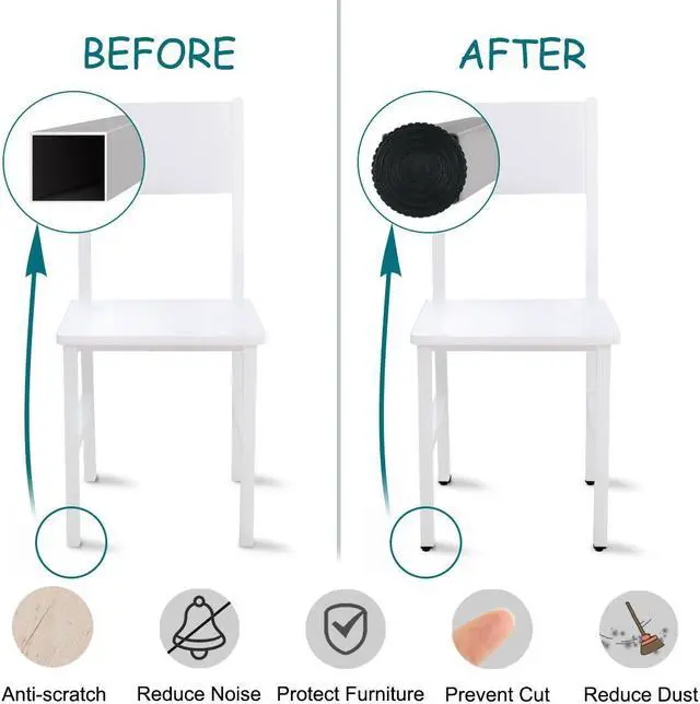 Alt view image 4 of 7 - Adjustable Leveling Feet 20 x 20mm Tube Inserts Furniture Table Glide 4 Sets