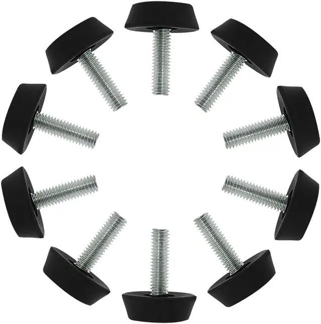 Main image of M6 x 20 x 25mm Furniture Glide Leveling Feet Floor Protector for Table Leg 10pcs