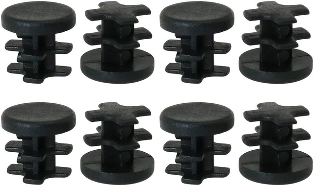 Main image of 13mm 0.51" OD Plastic Tube Inserts Pipe Caps 8pcs 0.4"-0.47" Inner Dia Eqpt Legs