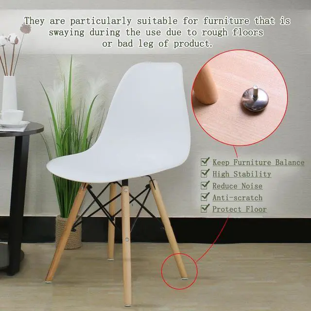 Alt view image 6 of 7 - M6 x 18 x 30mm Leveling Feet Adjustable Leveler Support for Table Sofa Leg 4pcs