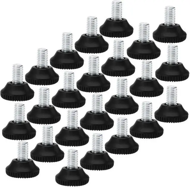 Main image of M10 x 15 x 30mm Leveling Feet Adjustable Support Cover for Machine Leg 24pcs