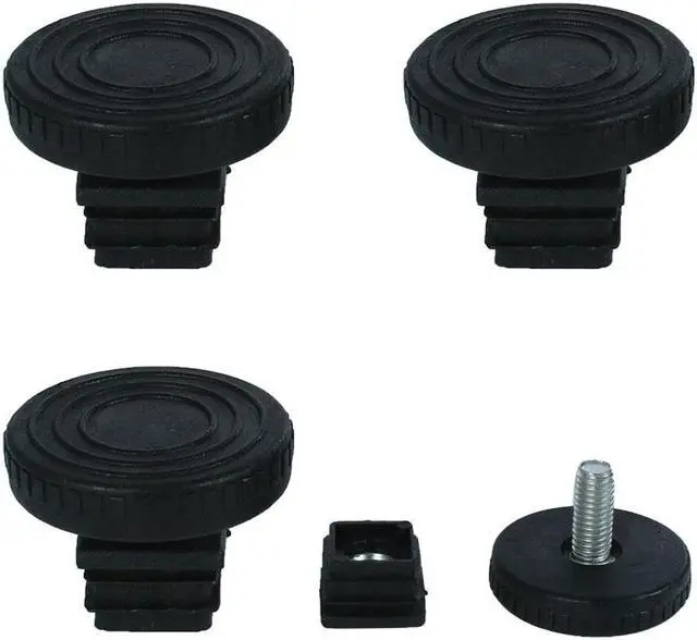 Main image of Adjustable Leveling Feet 20 x 20mm Tube Inserts Furniture Table Glide 4 Sets
