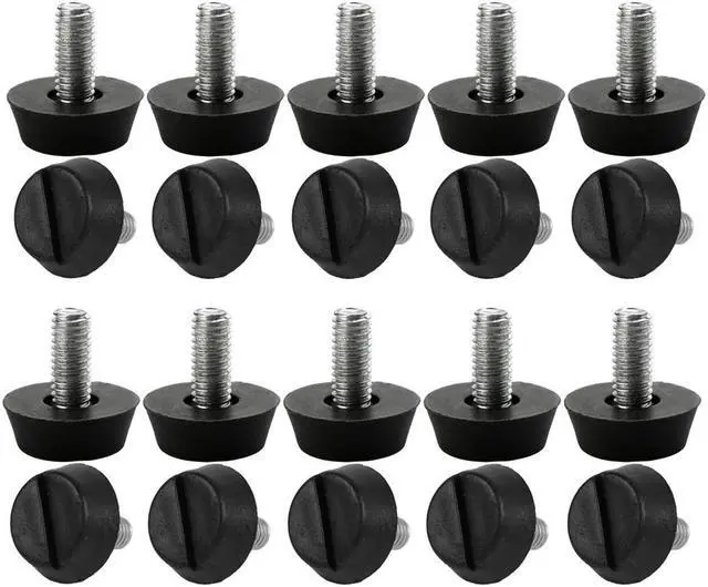 Main image of M6 x 13 x 20mm Leveling Feet Adjustable Leveler Protector for Sofa Leg 20pcs