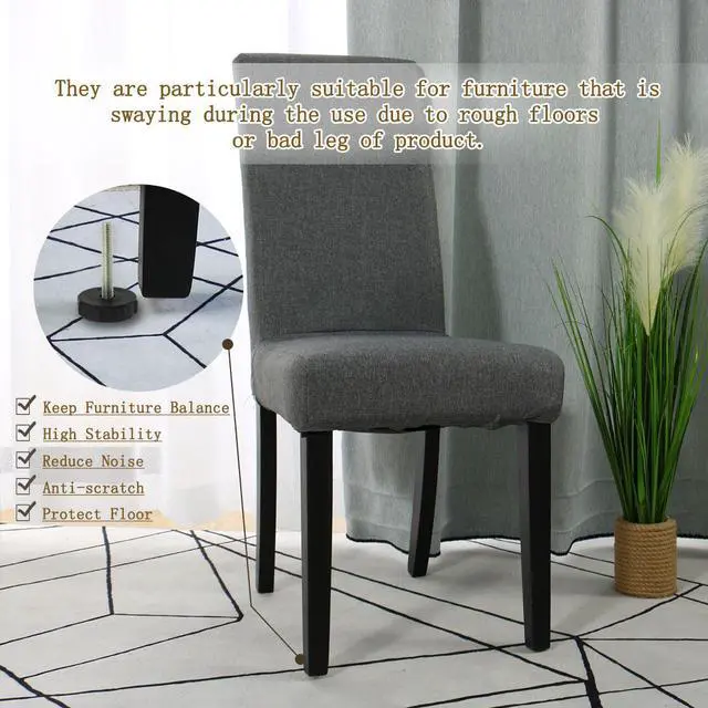 Alt view image 6 of 7 - M8 x 50 x 40mm Leveling Feet Adjustable Leveler Floor Protector for Table 2pcs