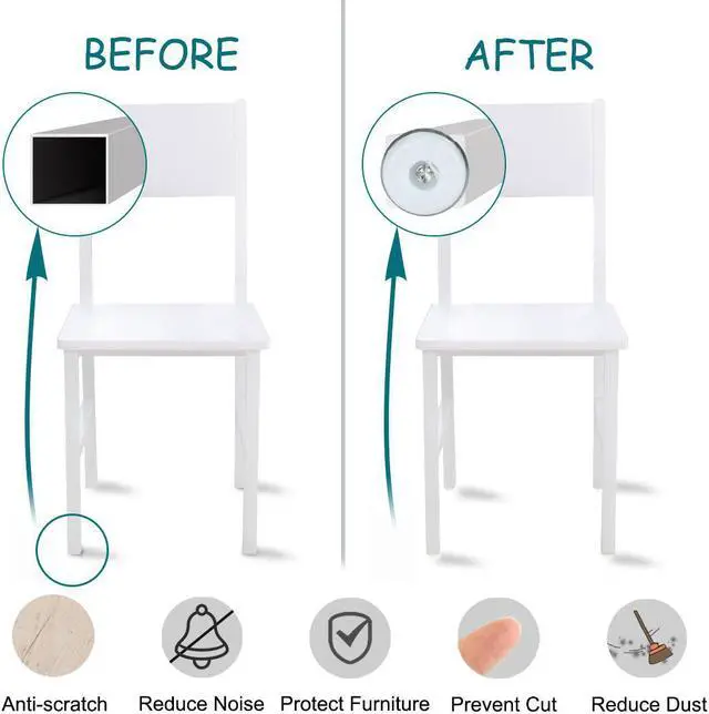 Alt view image 4 of 7 - Adjustable Leveling Feet 19 x 19mm Square Tube Inserts Furniture Glide 2 Sets