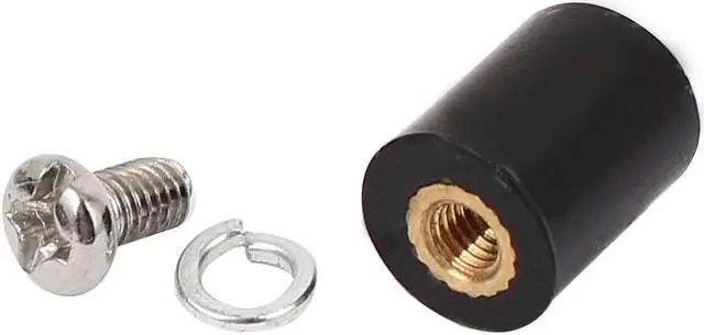 Alt view image 2 of 2 - 15 Pcs M3 Brass Insert Female Thread 8x10mm Insulated Standoff Terminals