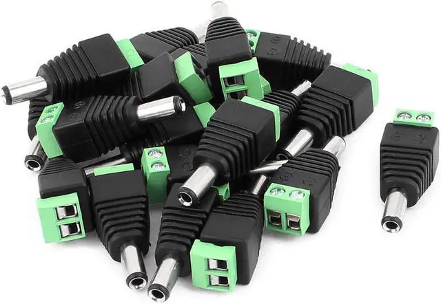 Main image of 20 Pcs 5.5mm x 2.5mm Male DC Power Jack Terminal Connectors for CCTV Camera