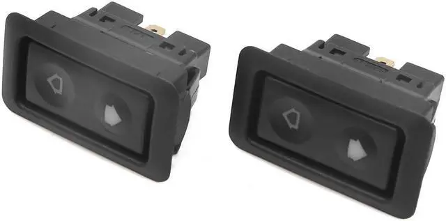 Main image of 2pcs 6 Pin Car Vehicle Door Window Power Electric Control Switch Black DC 12V