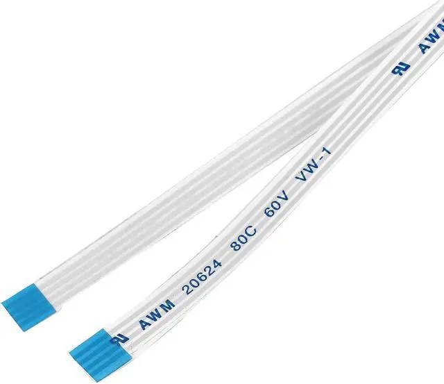 Alt view image 2 of 2 - 10pcs 1.0mm Pitch 4 Pin Flexible Flat Ribbon Cable FPC FFC Connect Wire Cord 8"