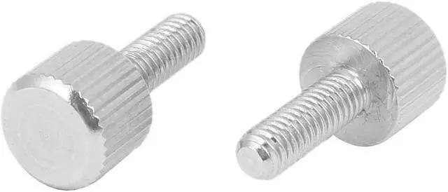 Alt view image 2 of 2 - Computer PC Case Stainless Steel Flat Head Knurled Thumb Screw M4 x 12mm 10pcs