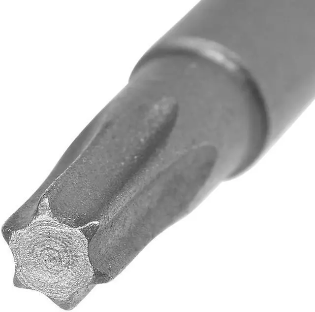Alt view image 3 of 4 - 5pcs 100mm 1/4" Hex Shank T15 Magnetic Torx Head Screwdriver Bits S2