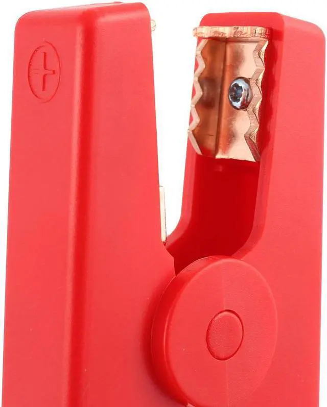 Alt view image 2 of 3 - Pair Emergency Alligator Clamps Booster Battery Clips for Car Jump Starter