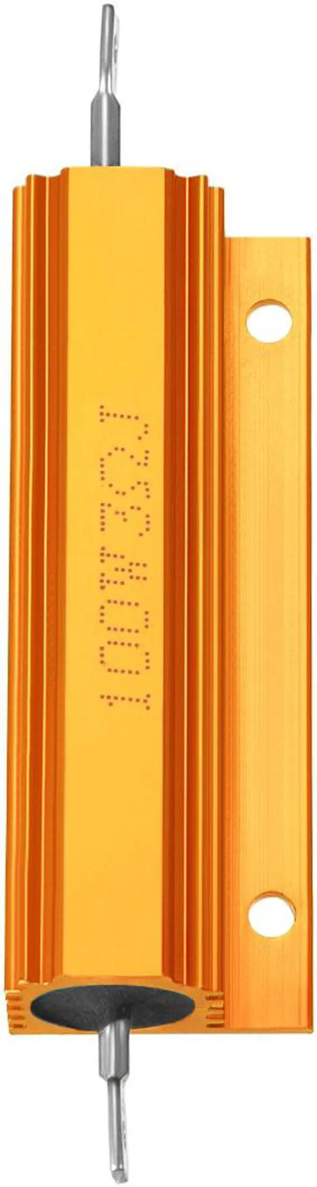 Alt view image 2 of 4 - Unique Bargains Aluminum Case Resistor 100W 3 Ohm Wirewound for LED Replacement Converter Gold