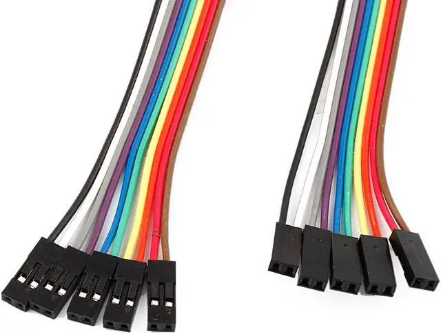 Alt view image 2 of 2 - Unique Bargains 40cm 2.54mm F/F 2 Terminals Solderless Colored Breadboard Jumper Wire 5 Pcs