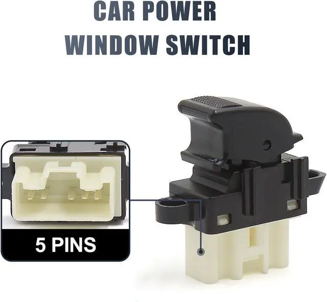 Alt view image 4 of 4 - Car Auto Right Passenger Door Window Switch GE4T66370A for 1999-2006 Mazda 6 MPV Protege