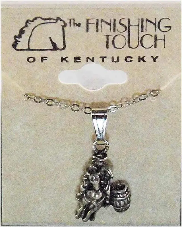 Main image of Finishing Touch Barrel Racer Fashion Necklace - Silver - 1"