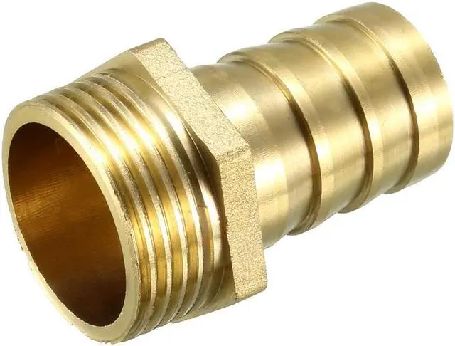 Alt view image 4 of 4 - Brass Barb Hose Fitting Connector Adapter 25mm Barbed x 1 PT Male Pipe