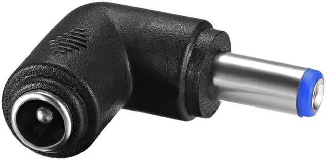 Alt view image 3 of 3 - DC Power Connector 90 Degree Right Angle 5.5mm x 2.1mm Male to Female Coupler Adapter Converter 10Pcs