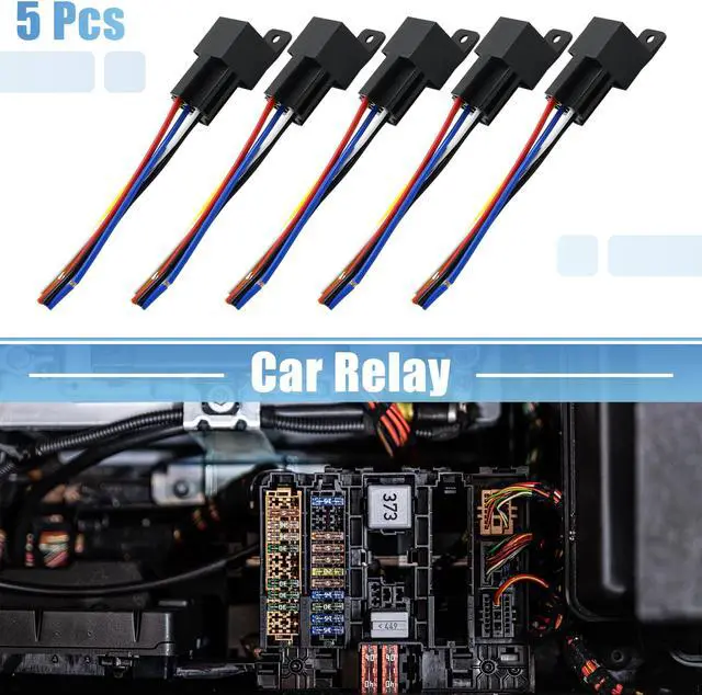 Alt view image 2 of 7 - DC 12V 40A SPDT Automotive Car Relay 5 Pin 5 Wires w/ Harness Socket Plug 5pcs